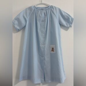 Light Blue Kids Pajamas with Teddy Bear Patch